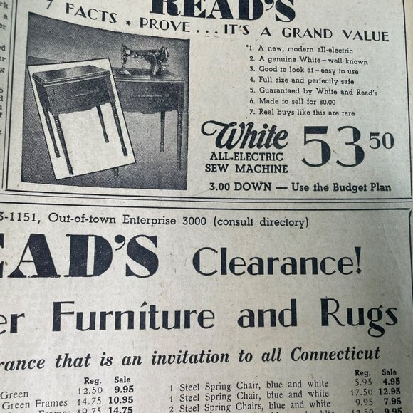 The Bridgeport Telegram Newspaper July 8 1938 Roosevelts Cross Country Drive u - Picture 9 of 10